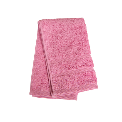 Ein Gaestetuch von NATURAWALK aus 100 Prozent Bio-Baumwolle in der Groesse 30x50cm. Farbe Rosa. Modell Milano Deluxe Pink.
