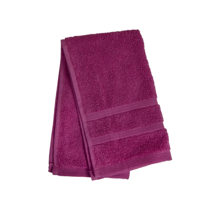 Ein Gaestetuch von NATURAWALK aus 100 Prozent Bio-Baumwolle in der Groesse 30x50cm. Farbe Pink. Modell Milano Deluxe Vivid Pink.