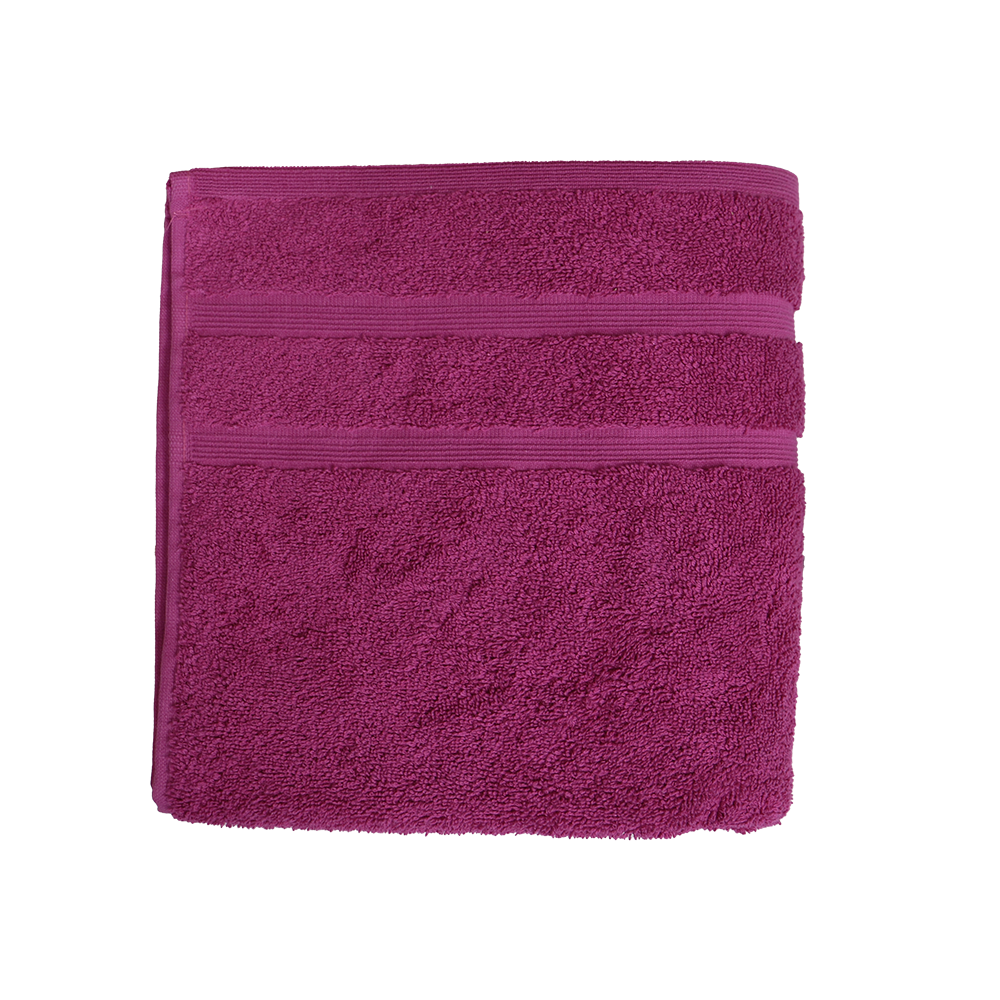 Ein Handtuch von NATURAWALK aus 100 Prozent Bio-Baumwolle in der Groesse 50x100cm. Farbe Pink. Modell Milano Deluxe Vivid Pink.