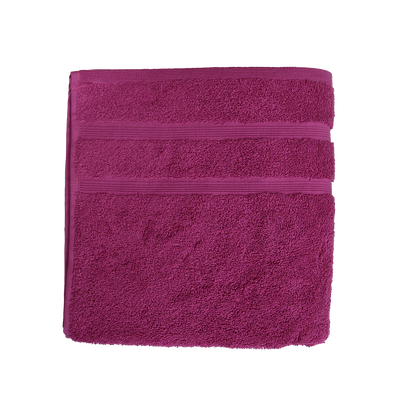 Ein Handtuch von NATURAWALK aus 100 Prozent Bio-Baumwolle in der Groesse 50x100cm. Farbe Pink. Modell Milano Deluxe Vivid Pink.
