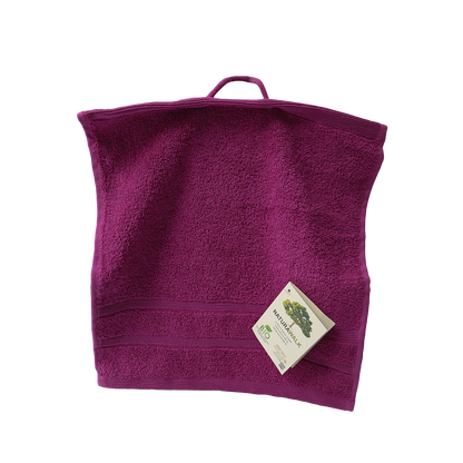 Ein Seiftuch von NATURAWALK aus 100 Prozent Bio-Baumwolle in der Groesse 30x30cm. Farbe Pink. Modell Milano Deluxe Vivid Pink.