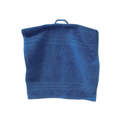 Ein Seiftuch von NATURAWALK aus 100 Prozent Bio-Baumwolle in der Groesse 30x30cm. Farbe Blau. Modell Milano Exclusiv Royalblau.