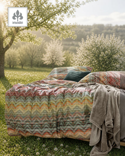 Mako satin bed linen Irisette Coloria