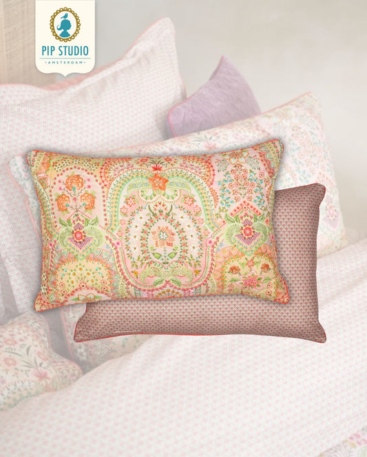 Dekokissen | PIP STUDIO | Jabali Flower | Korallenrot | 45 x 70 cm