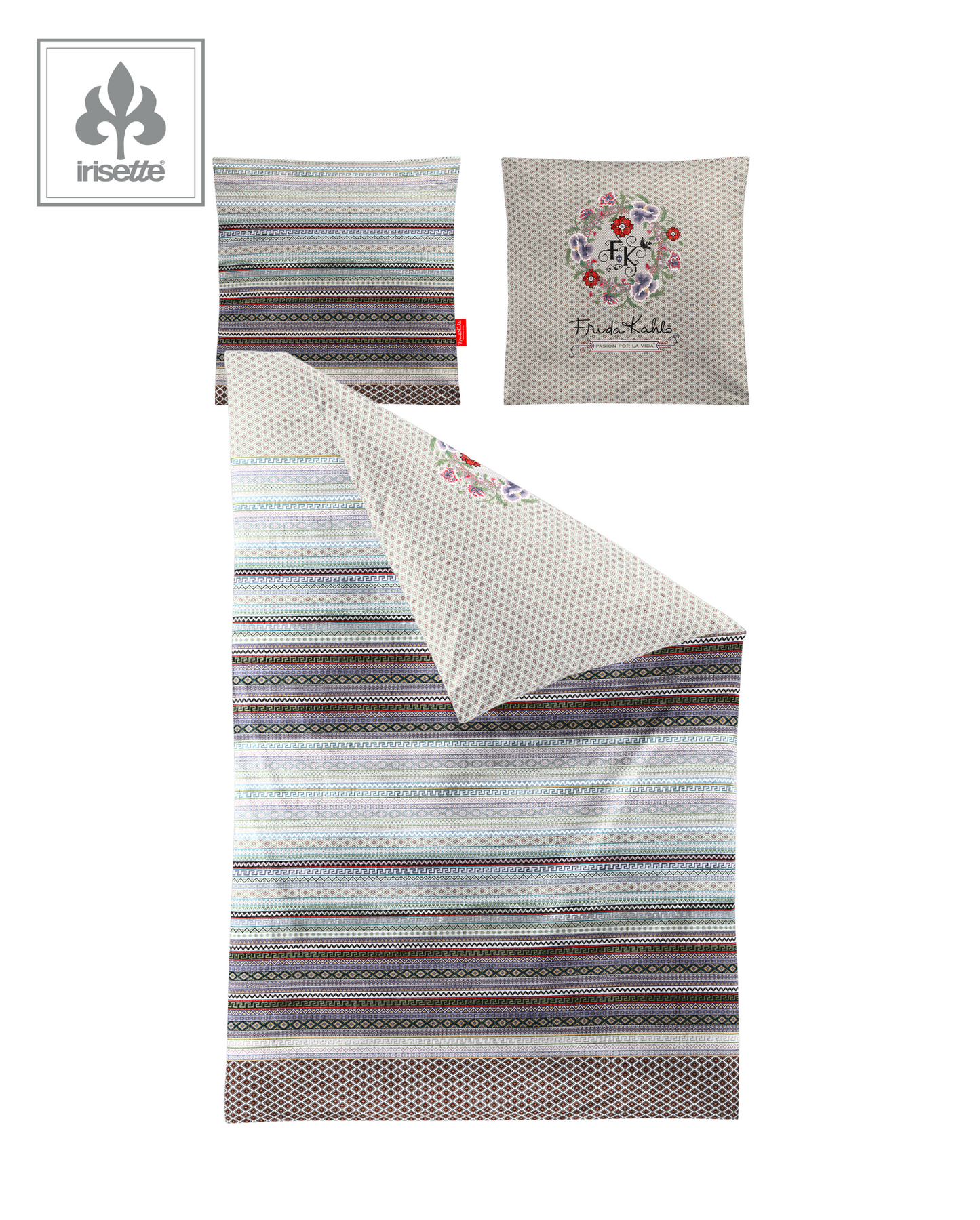 Fine flannel bed linen Irisette Koala 8531-11 grey