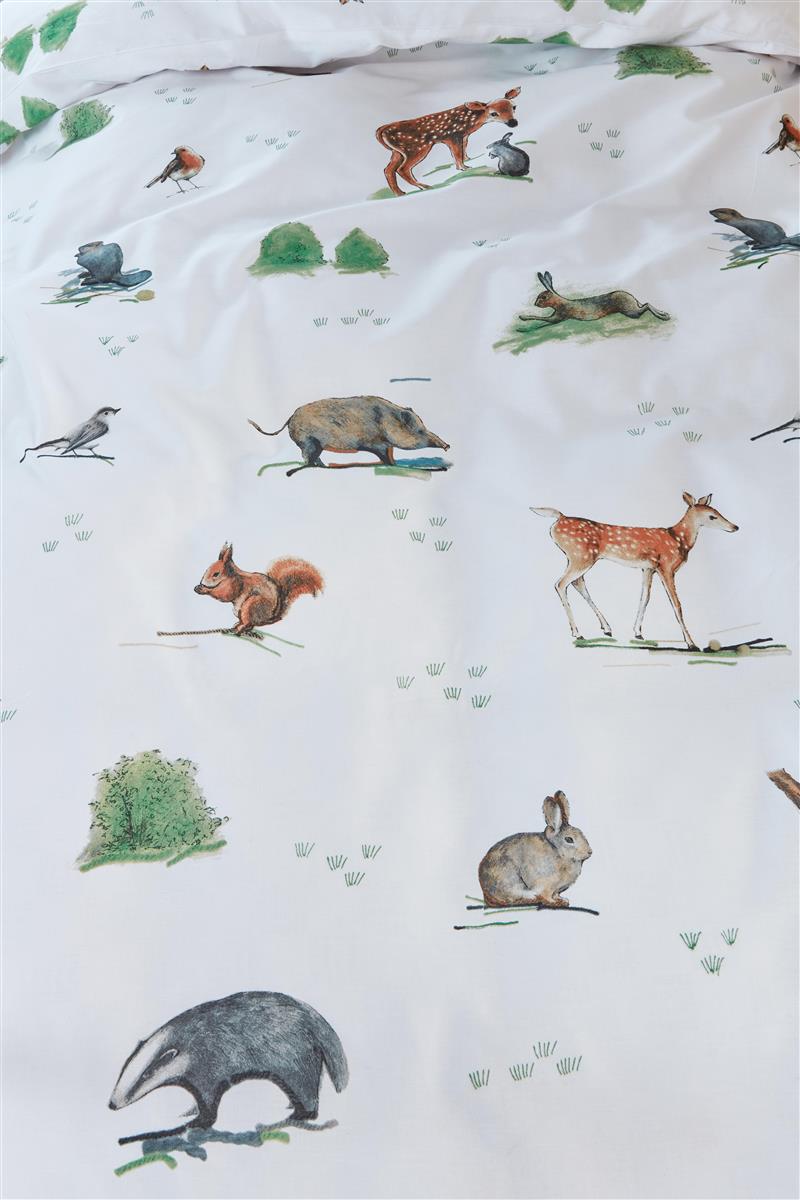 Detaildarstellung der Illustration auf der beddinghouse Bettwaesche Modell Forest Animals