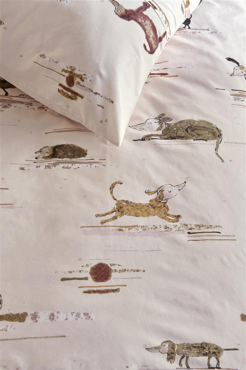 Detaildarstellung der Illustration auf der beddinghouse Bettwaesche Modell Hot Dogs.