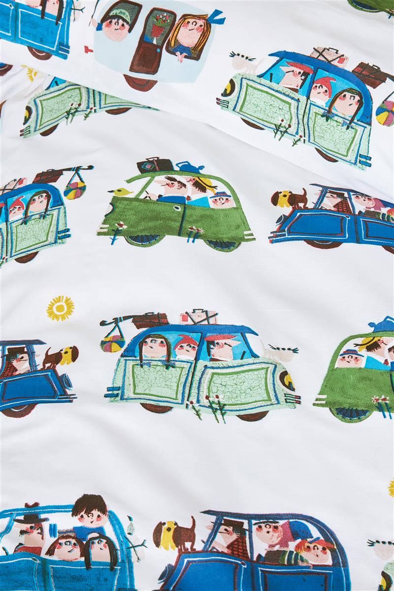 Detaildarstellung der Illustrationen auf der beddinghouse Bettwaesche Modell Vakantie.