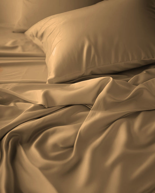 Satin Bettwäsche | kneer | mercerisierte Baumwolle | Sand