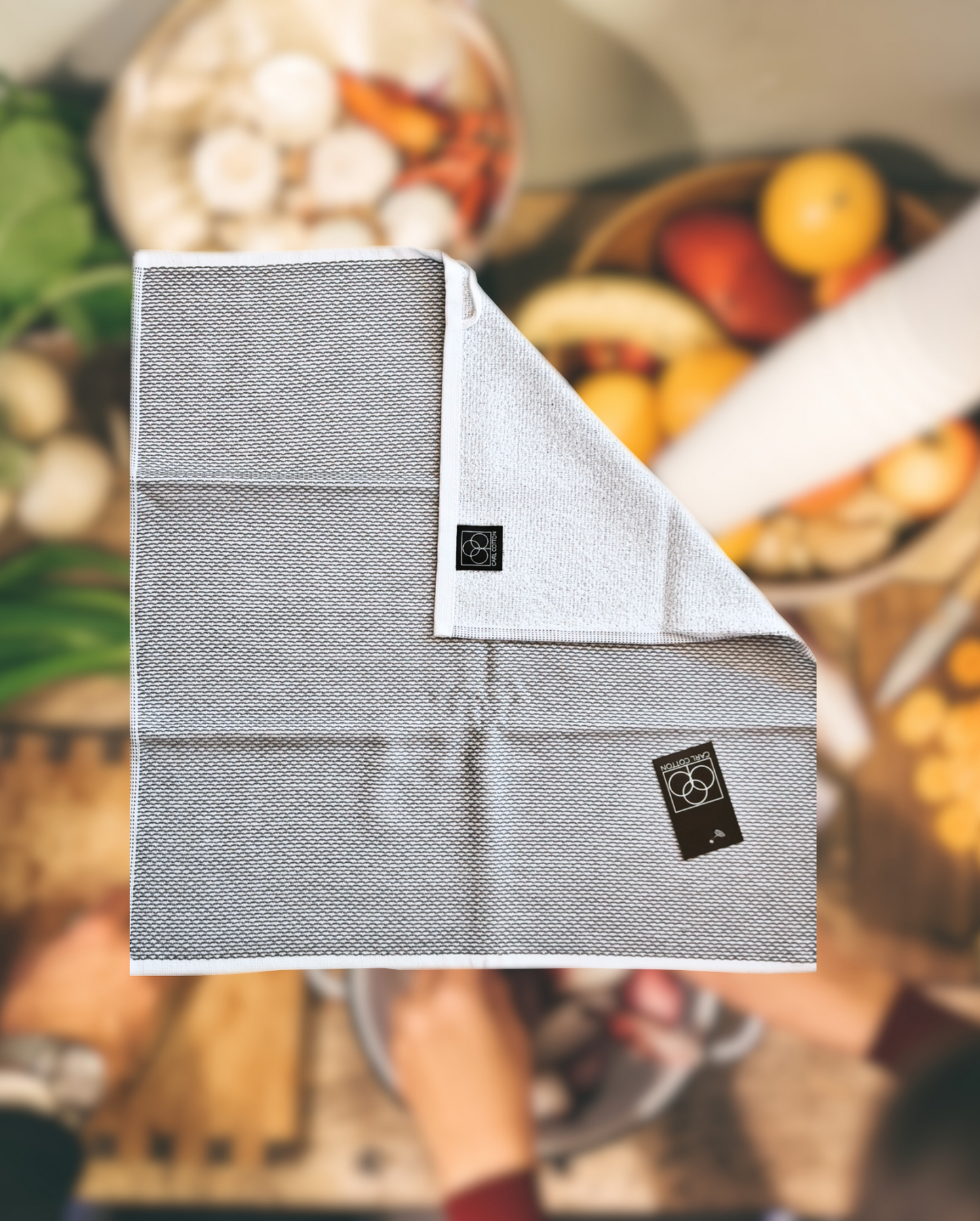 Kitchen terry towel CARL COTTON Waves 50x50cm 100% cotton