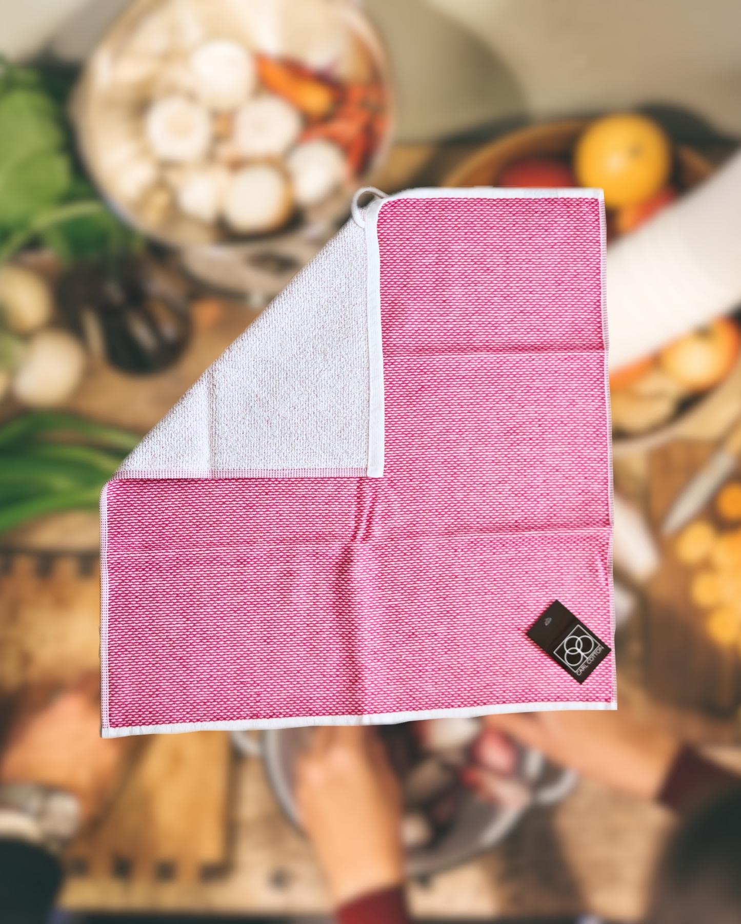 Kitchen terry towel CARL COTTON Waves 50x50cm 100% cotton