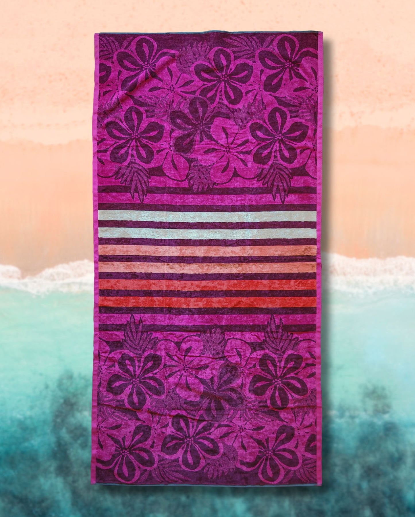 Beach towel Stavanger Green, 90x180, 100% cotton