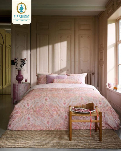 Percale bed linen PIP STUDIO Il Paradiso Light White