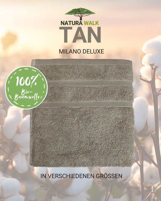 Handtuch | NATURAWALK | Milano Deluxe | Tan | Bio-Baumwolle