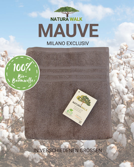 Towel Organic Cotton NATURAWALK Milano Exclusiv Mauve