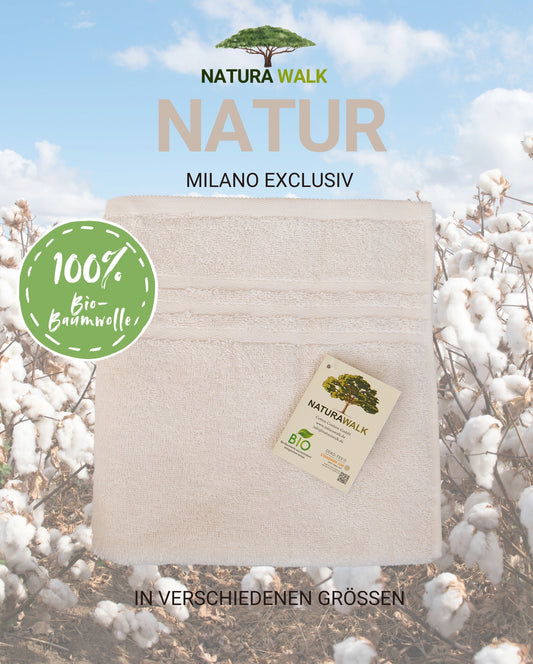 Towel Organic Cotton NATURAWALK Milano Exclusiv Natur