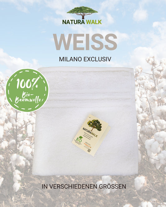 Towel Organic Cotton NATURAWALK Milano Exclusiv White