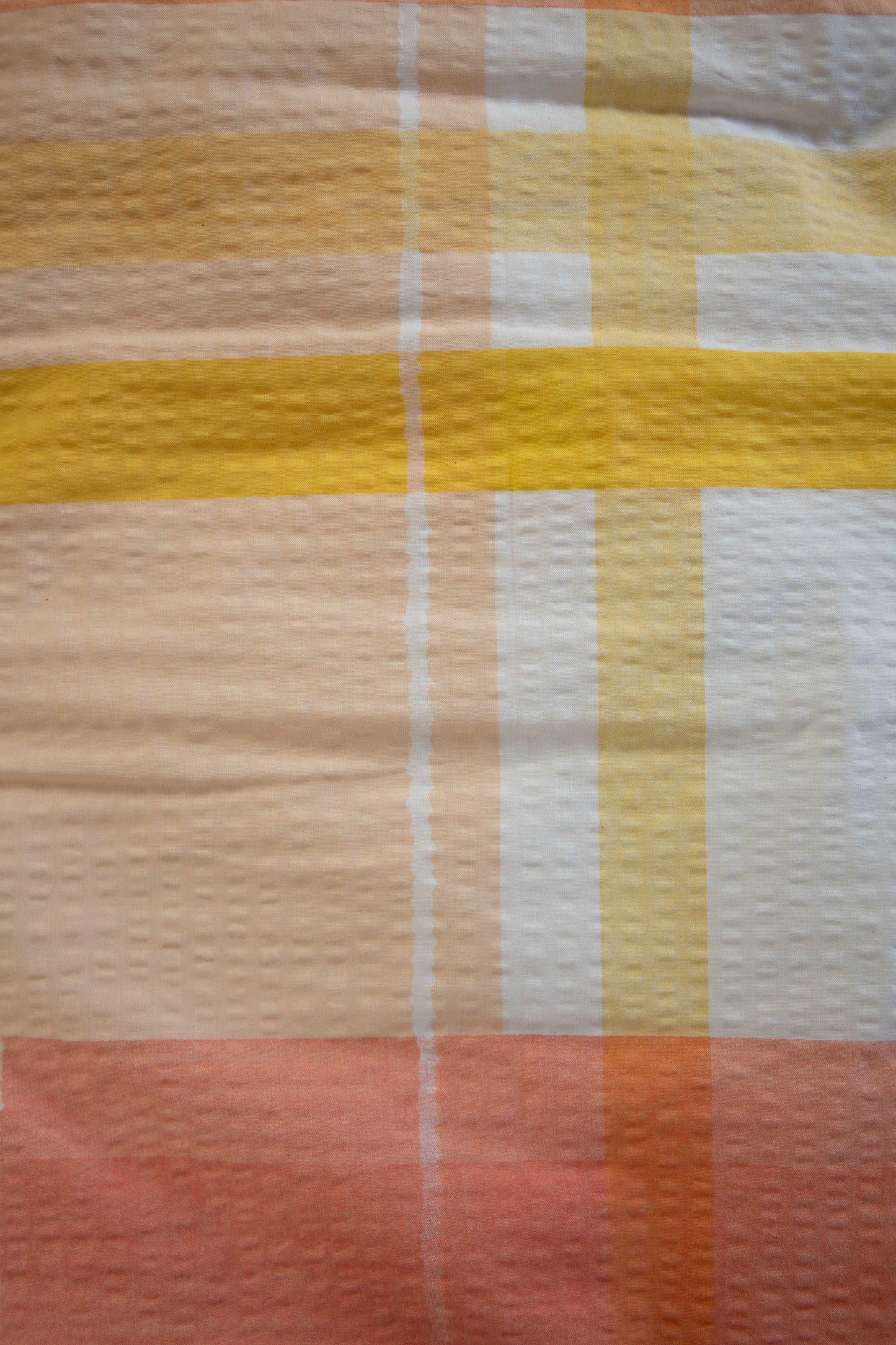 Detaildarstellung der Dormabell Seersucker Bettwaesche Modell Wasserfarben.
