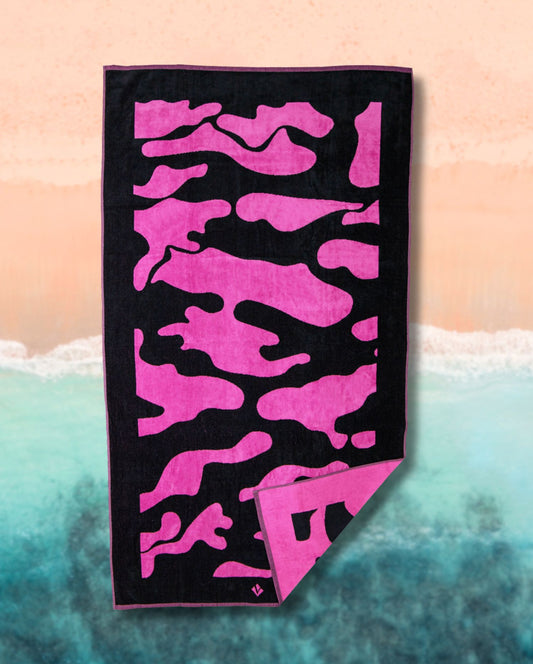 Beach towel St Fauna Pink, 100x180, 100% cotton