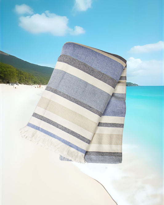 Strandtuch | Telo Mare | Lavandou Blau | 90x170cm
