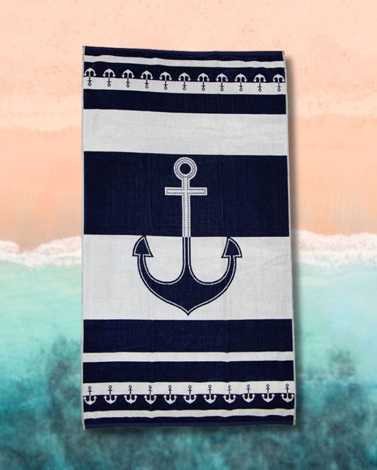 Beach towel harbor, 100x175, 100% cotton