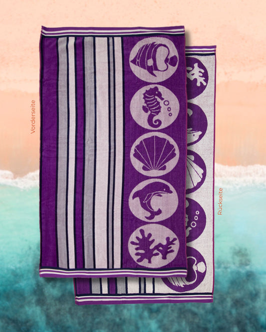 Strandtuch | Meerestiere | 90x165cm