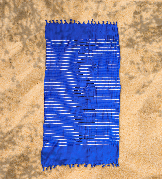 Beach Towel Acqua Blue, 95x165, 100% Cotton