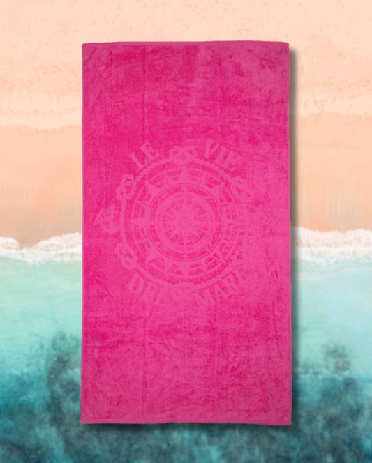 Beach towel Telo Mare Pink, 90x175, 100% cotton
