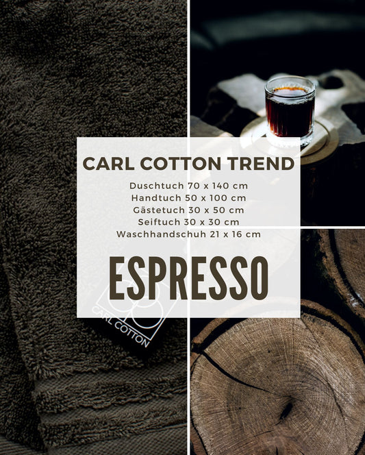 Handtuch CARL COTTON "Trend" Espresso/Braun