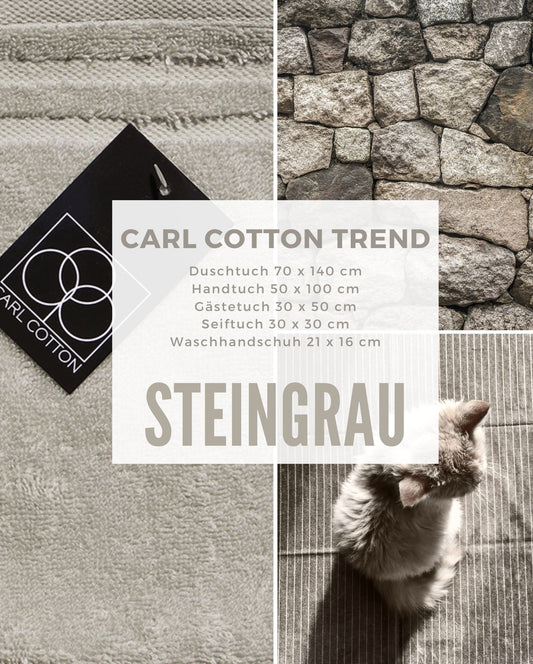 Handtuch | CARL COTTON | Trend Steingrau