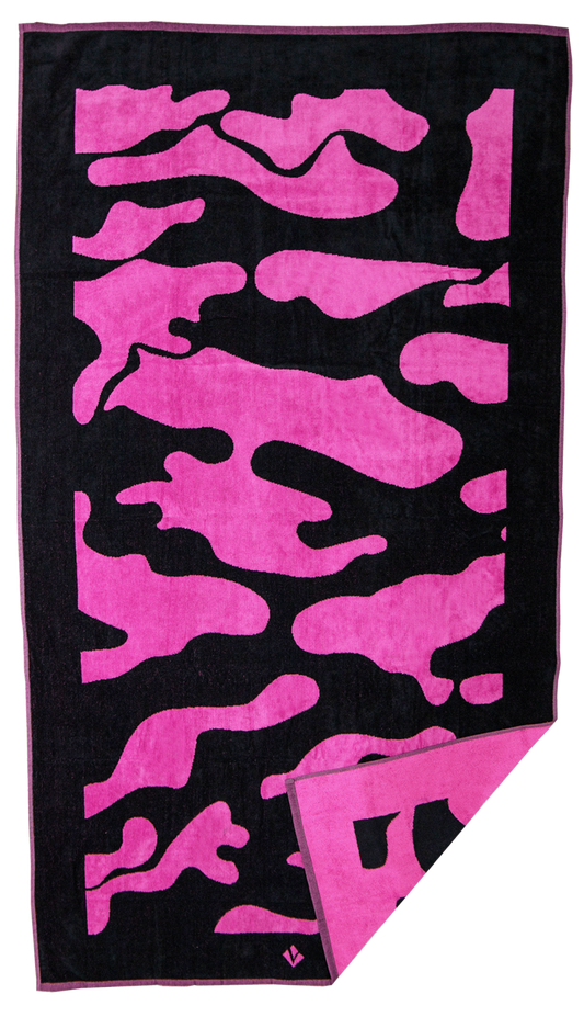Beach towel St Fauna Pink, 100x180, 100% cotton