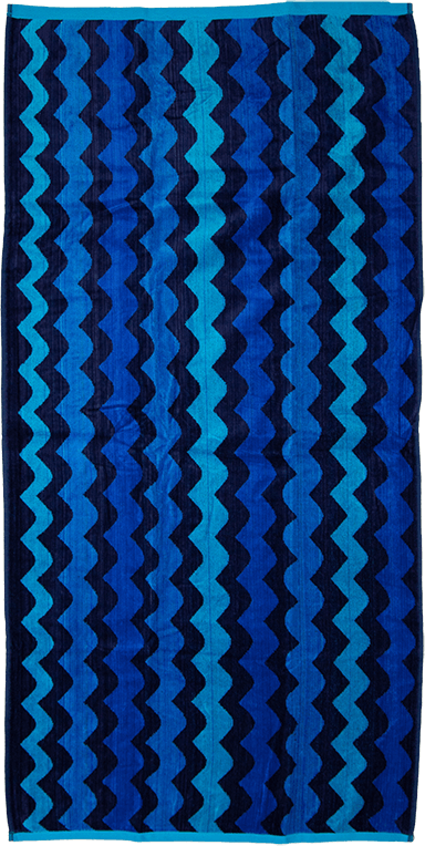 Beach towel waves, 75x150, 100% cotton