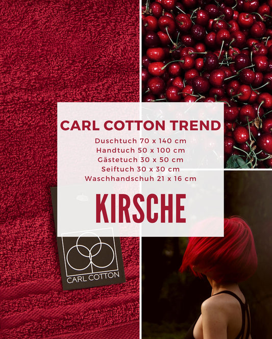 Handtuch CARL COTTON "Trend" Kirsche