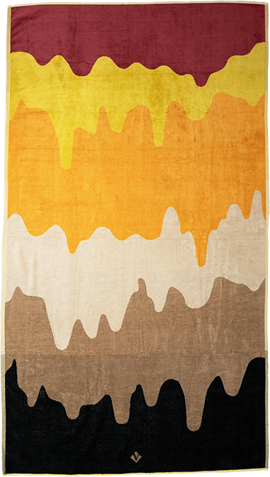 Strandtuch VOSSEN, St Pablo Curry, 100x180cm, 100% Baumwolle