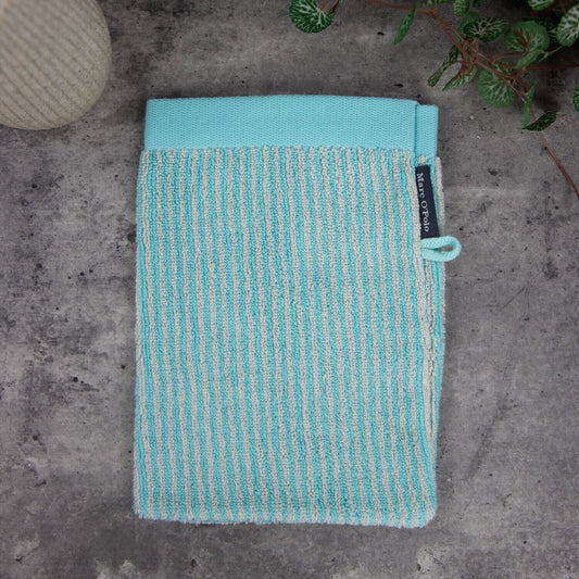 Waschhandschuh MARC O’POLO, 100% Baumwolle - Turquoise