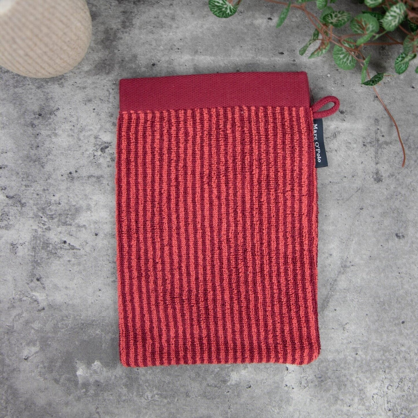 Waschhandschuh MARC O’POLO, 100% Baumwolle - Red