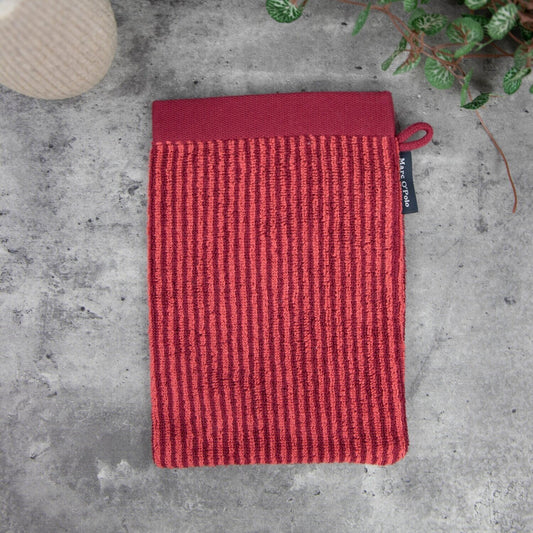 Waschhandschuh MARC O’POLO, 100% Baumwolle - Red