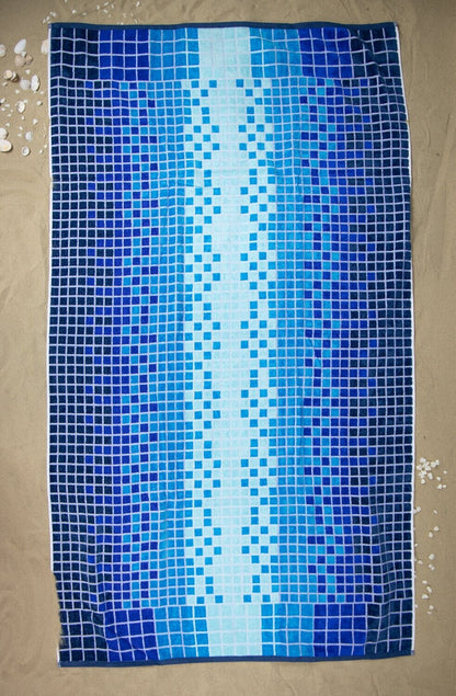 Beach towel pool, 100x180, 100% cotton