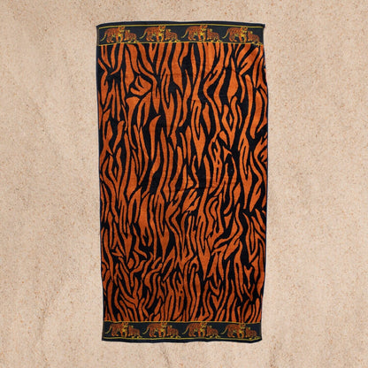 Strandtuch Tiger, 90x165cm, 100% Baumwolle