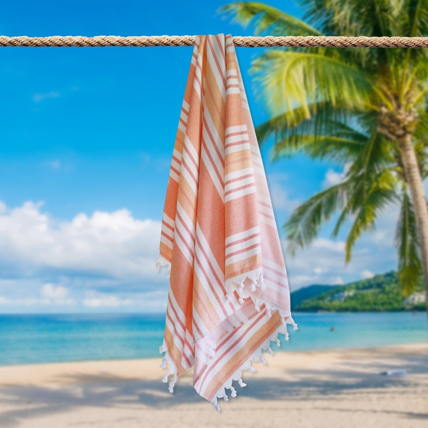 Hammam wellness towel orange