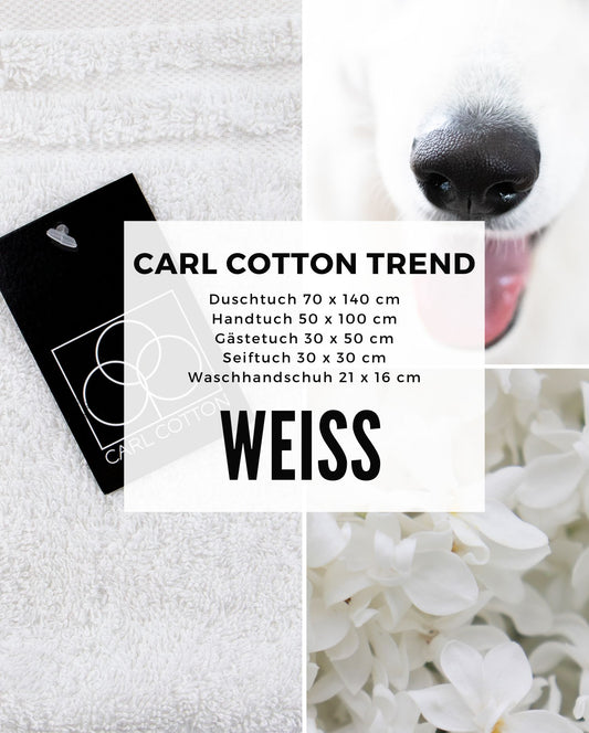 Handtuch CARL COTTON "Trend" Weiß