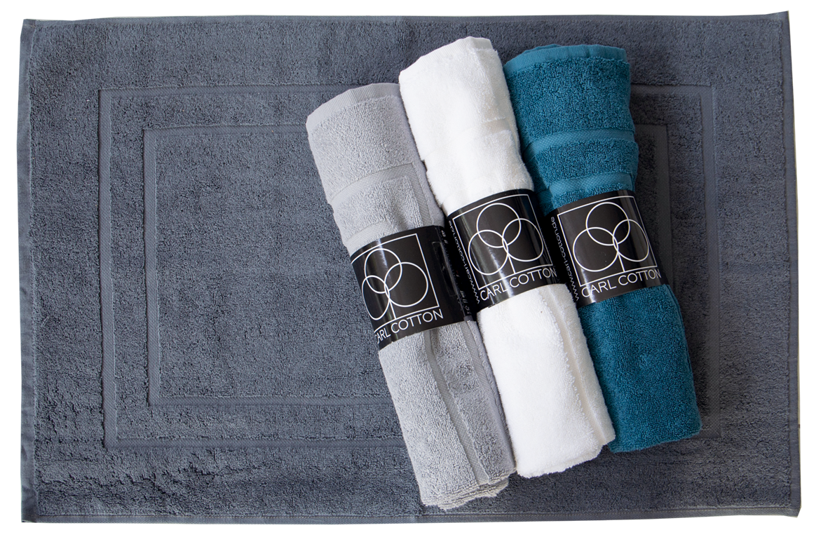 Badematte | CARL COTTON | Trend Anthrazit | 50x70cm
