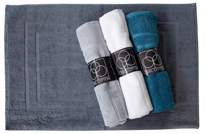 Badematte | CARL COTTON | Trend Anthrazit | 50x70cm