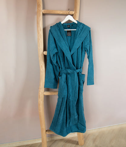 Bademantel | CARL COTTON | Petrol | unisex