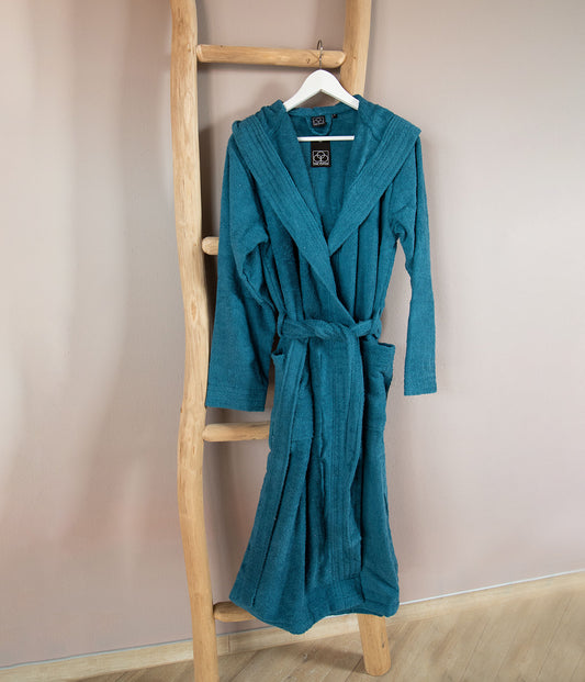 Bademantel | CARL COTTON | Petrol | unisex