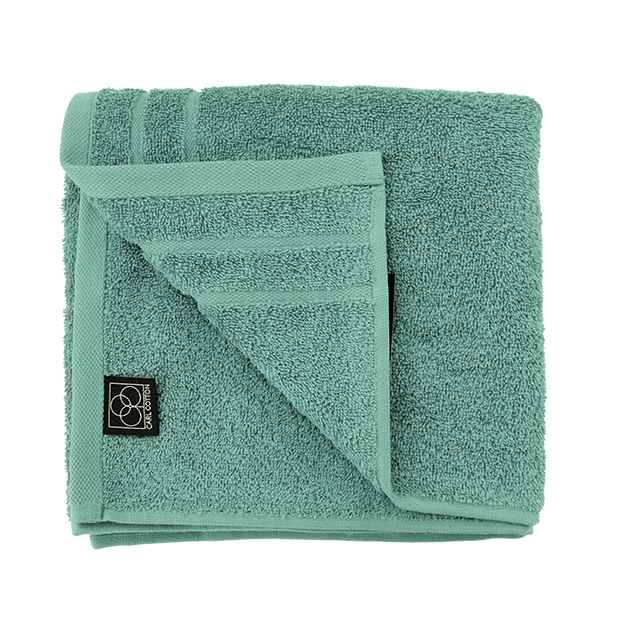 Ein Handtuch von CARL COTTON aus 100 Prozent Baumwolle in der Groesse 50x100cm. Farbe Mint. Modell Trend Agave.