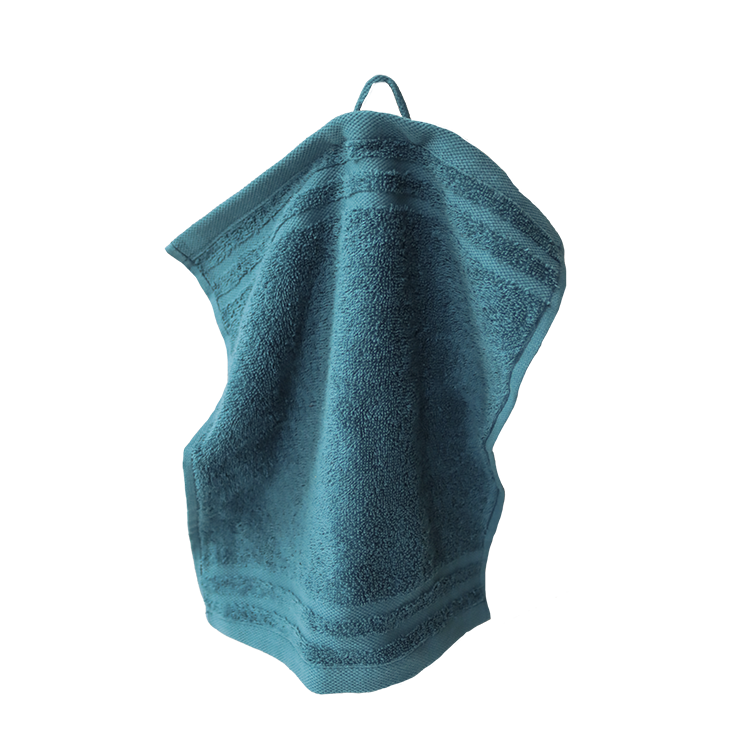 Ein Seiftuch von CARL COTTON aus 100 Prozent Baumwolle in der Groesse 30x30cm. Farbe Petrol. Modell Trend Petrol.