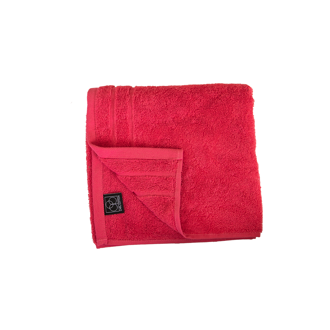 Ein Handtuch von CARL COTTON aus 100 Prozent Baumwolle in der Groesse 50x100cm. Farbe Rot. Modell Trend Viva Magenta.