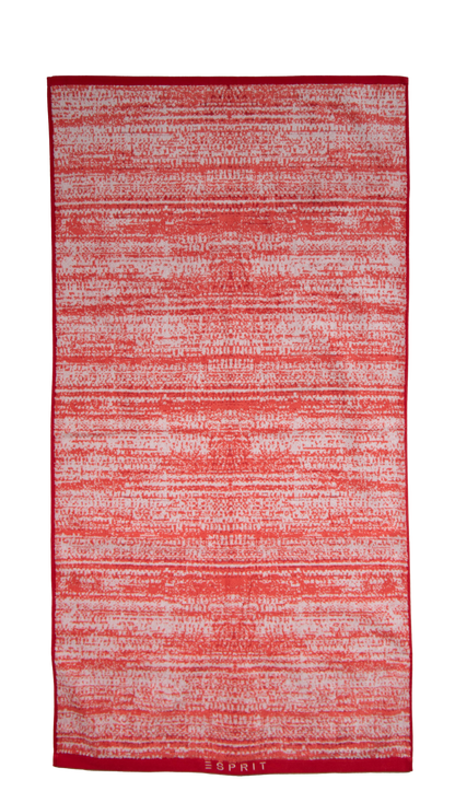 Ein Duschtuch von ESPRIT aus 100 Prozent Baumwolle in der Groesse 70x140cm. Farbe Rot. Modell Mivu Cayenne.