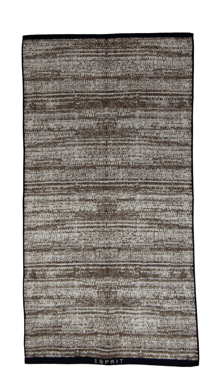Ein Duschtuch von ESPRIT aus 100 Prozent Baumwolle in der Groesse 70x140cm. Farbe Braun. Modell Mivu Oatmeal.